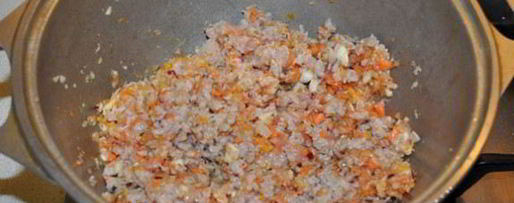 Шаг 2: рагу из мясного фарша с овощами