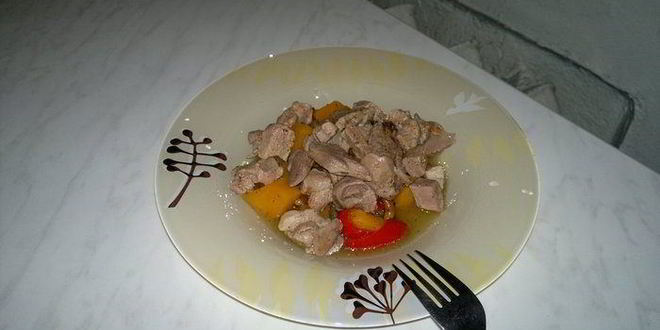 Рецепт рагу из овощей с бедром индейки