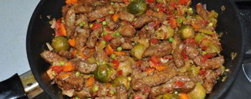 Шаг 6: рагу из печени с овощами