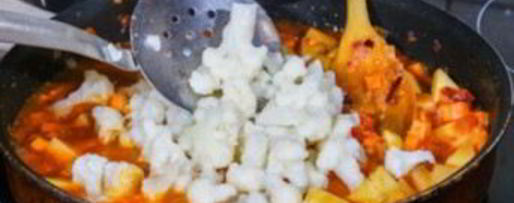 Шаг 5: рагу из цветной капусты и кабачков