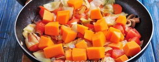 Шаг 5: рагу из тыквы с овощами