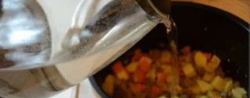 Шаг 4: рагу овощного с фаршем