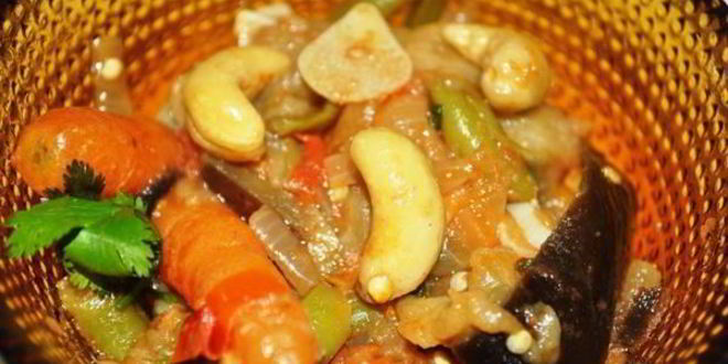 Рецепт рагу с кешью и мини-морковью