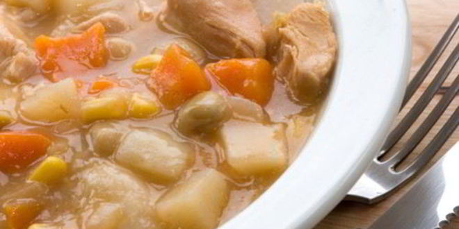 Рецепт рагу с куриным филе и овощами