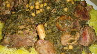 Рецепт Рагу со шпинатом и горохом