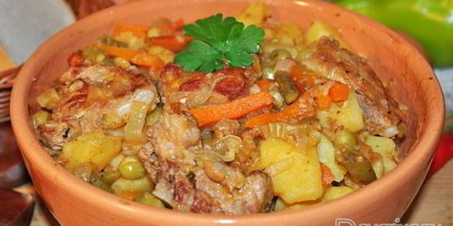 Рецепт рагу со свиными ребрышками