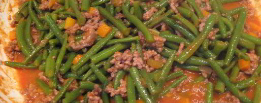 Шаг 6: стручковой фасоли с мясным рагу