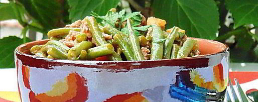 Шаг 7: стручковой фасоли с мясным рагу