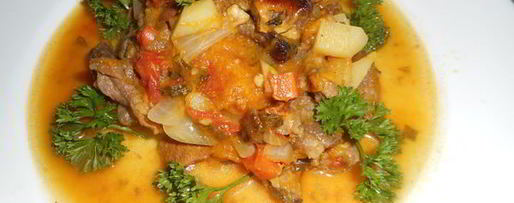 Шаг 10: запеченной тыквы, фаршированной рагу с говядиной