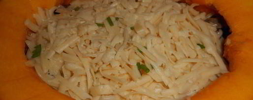 Шаг 8: запеченной тыквы, фаршированной рагу с говядиной