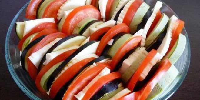 Рецепт классического рататуя с брынзой