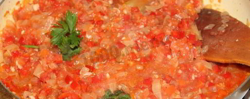 Шаг 2: рататуя на хрустящей галете