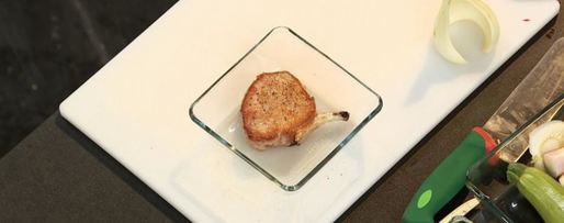 Шаг 4: рататуя с фенхелем и свиной корейкой