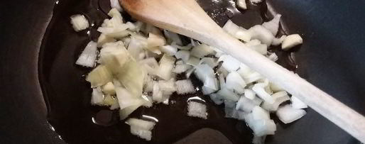 Шаг 1: рататуя с гречневой кашей