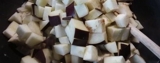 Шаг 2: рататуя с гречневой кашей