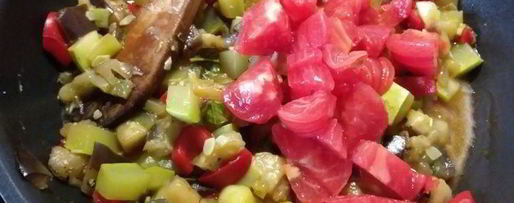 Шаг 5: рататуя с гречневой кашей