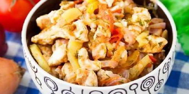 Рецепт рататуя с куриной грудкой