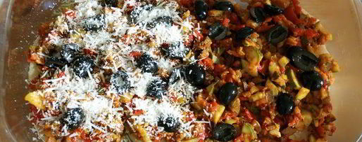 Шаг 7: рататуя с курицей