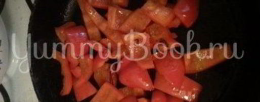 Шаг 4: рататуя с пармезаном