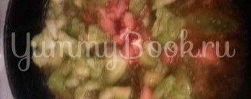 Шаг 5: рататуя с пармезаном