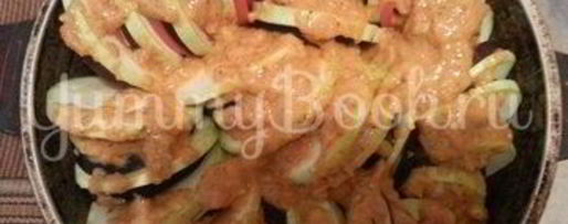 Шаг 8: рататуя с пармезаном