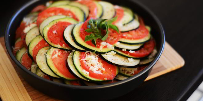 Рецепт рататуя с сыром моцарелла