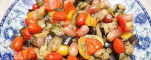 Шаг 4: рататуя с виноградом