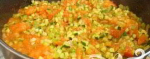 Шаг 6: рататуя с яйцом