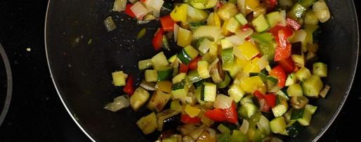 Шаг 1: рататуя в корзинке