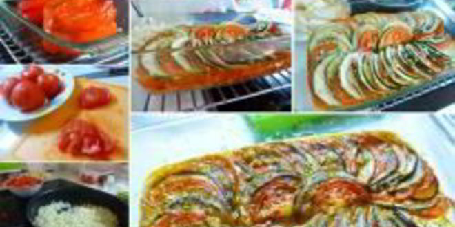 Рецепт рататуя запеченного слоями