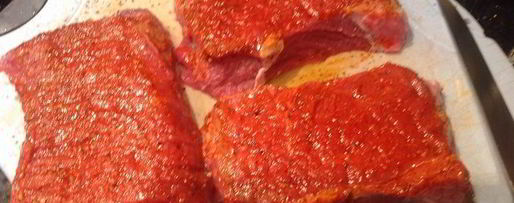 Шаг 4: стейка с гарниром рататуй