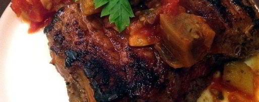 Шаг 5: стейка с гарниром рататуй