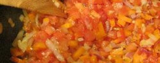 Шаг 1: тушеных кабачков и баклажаны