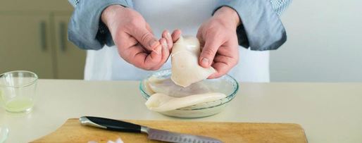 Шаг 2: рисовой лапши с кальмарами и кокосовым соусом