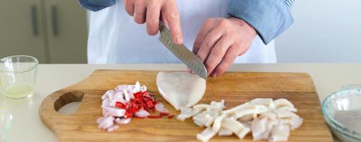 Шаг 3: рисовой лапши с кальмарами и кокосовым соусом