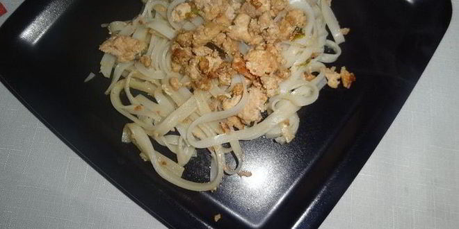 Рецепт рисовой лапши с мясом