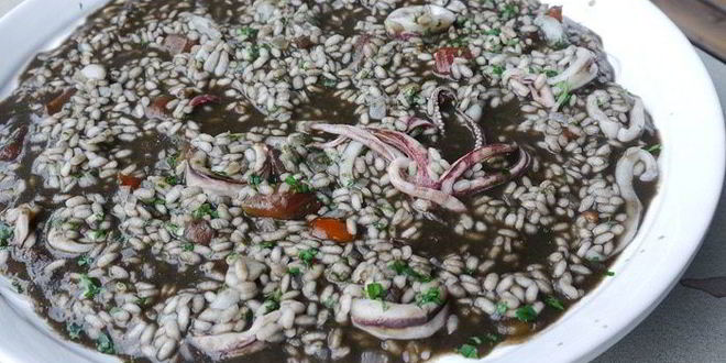 Рецепт черного ризотто