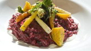 Рецепт Красного ризотто из перловки с овощами