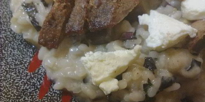 Рецепт овощного ризотто и печень