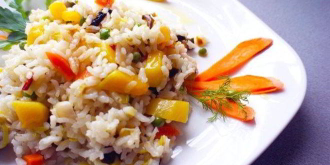 Рецепт пестрого овощного ризотто