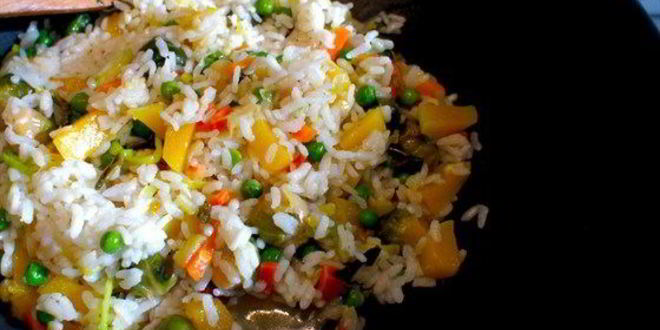 Рецепт пестрого овощного ризотто