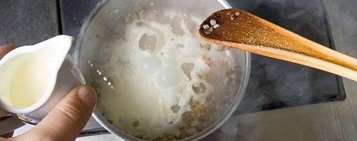 Шаг 2: ризотто по-корсикански с морским чертом