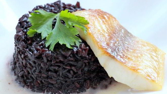 Рецепт Ризотто с белой рыбой Венере