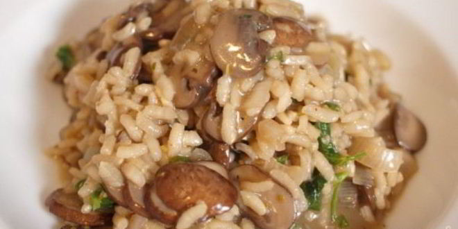 Рецепт ризотто с белыми грибами