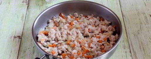 Шаг 4: ризотто с фаршем