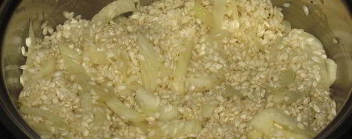 Шаг 1: ризотто с фенхелем в сырных корзиночках