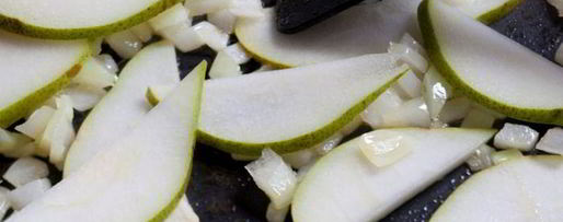 Шаг 7: ризотто с горгонзолой и грушей