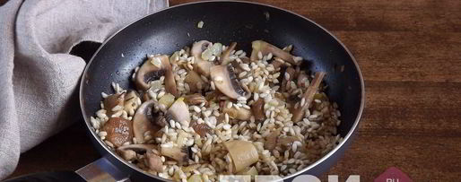 Шаг 5: ризотто с грибами