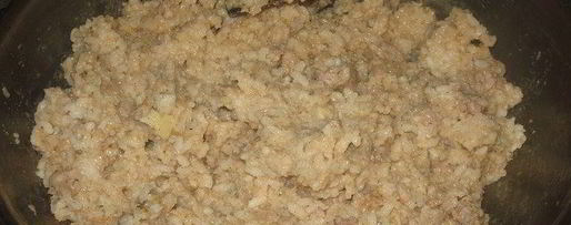 Шаг 2: ризотто с корицей и колбасками