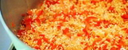 Шаг 8: ризотто с красным перцем